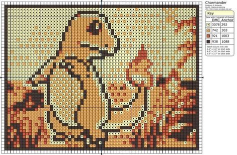 Charmander Cross Stitch, Gaming Crafts, Pokemon Crafts, Pixel Pokemon, Pokemon Cross Stitch Patterns, Geeky Cross Stitch, Perler Designs, Pokemon Crochet Pattern, Pokemon Cross Stitch