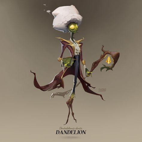 ArtStation - DANDELION vs THE WIND, Gustavo Chinaide Character Design Illustration, Simple Character, A Dandelion, Illustration Digital, Portrait Illustration, Mini Paintings, Illustration Character Design, Art Studies, Cartoon Art Styles