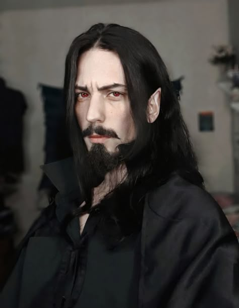 Dracula Makeup, Castlevania Cosplay, Castlevania Dracula, Dracula Art, Male Vampire, Ball Run, Aesthetic Boy, Rockabilly Fashion, Read Image