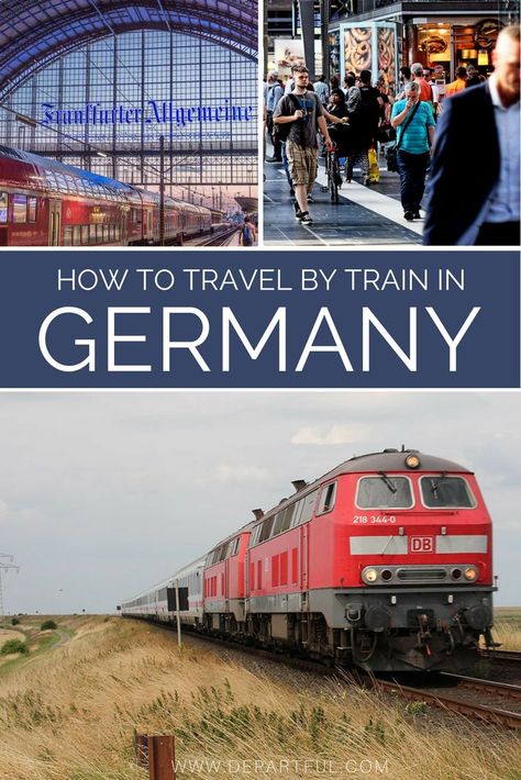 Trains In Germany, Cross Country Train Trip, Cross Country Training, Germany Travel Destinations, Eurail Pass, Europe Train Travel, German Travel, Europe Train, Germany Travel Guide