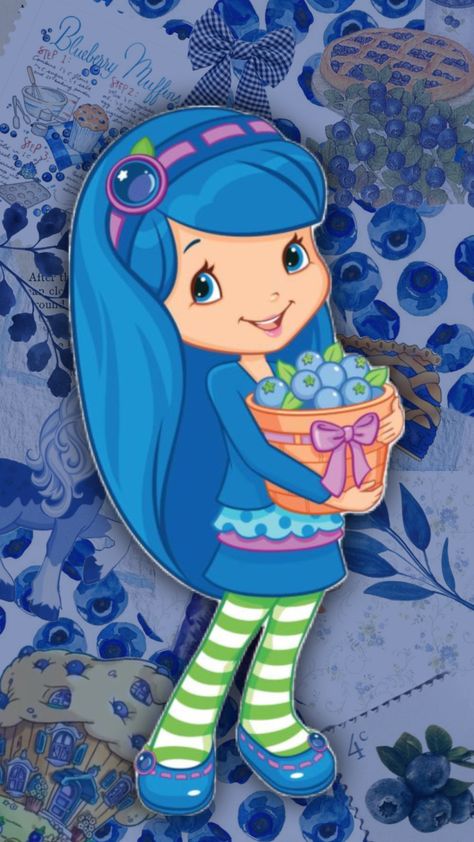 Strawberry Shortcake Blueberry Muffin, Blueberry Shortcake, Cake Wallpaper, Strawberry Shortcake Cartoon, Strawberry Shortcake Characters, Blueberry Muffin, Cartoon Profile Pictures, Blue Berry Muffins, Blue Wallpapers