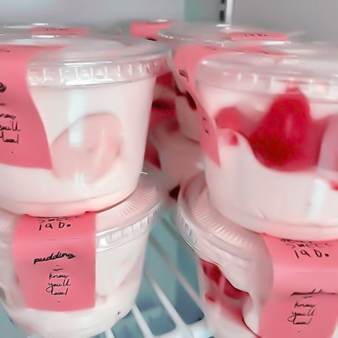 Pudding Packaging, Food Business Ideas, Food Business, Business Ideas, Takeout Container, Packaging, Ethnic Recipes, Pink