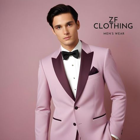 Pink Suit Men, Tailored Suit, Men Classic, Pink Suit, Premium Colors, Tuxedo For Men, Light Pink Color, Men's Suits, Formal Attire