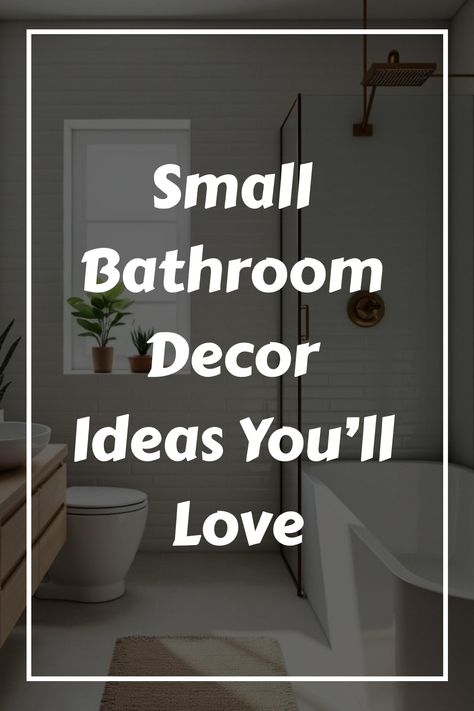 Small Bathroom Decor Ideas You’ll Love Simple Bathroom Decor Ideas Small Spaces, Bathroom Night Light Ideas, Small Bathroom Remodel Ideas 2024, Brown Bathroom Ideas Decor, Small Bathroom Decor Ideas On A Budget, Decorate Bathroom Ideas, How To Decorate A Bathroom, Decorating Small Bathrooms, Small Half Bathroom Decor