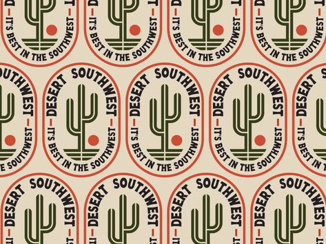 Southwest Patterns Design, Southwest Graphic Design, Desert Graphic Design, Truck Branding, Summer Merch, Western Brands, Western Logo, Mexico Aesthetic, Weird West