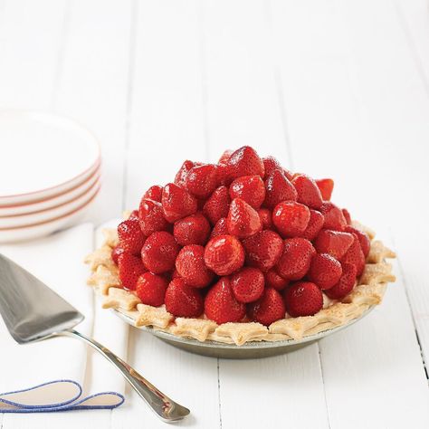 Mile High Strawberry Pie Recipe, Mile High Pie, Mile High Strawberry Pie, Glazed Strawberries, Shoneys Strawberry Pie, Strawberry Pie Vegan, Preppy Kitchen Strawberry Pie, Strawberry Pie Recipe, Recipes Snacks