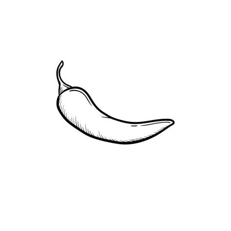 Chili Pepper Tattoo Outline, Chilli Tattoo Ideas, Fine Line Chili Pepper Tattoo, Chili Tattoo Design, Chilly Tattoo Outline, Italian Chilli Tattoo, Chipotle Tattoo, Chili Pepper Art, Habanero Tattoo