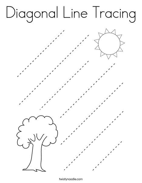 Diagonal Line Tracing Coloring Page - Twisty Noodle Preschool Prewriting, Line Tracing Worksheets, Line Tracing, Tracing Worksheets Free, Preschool Tracing, Tracing Sheets, Pre Writing Activities, Tracing Worksheets Preschool, Kids Worksheets Preschool