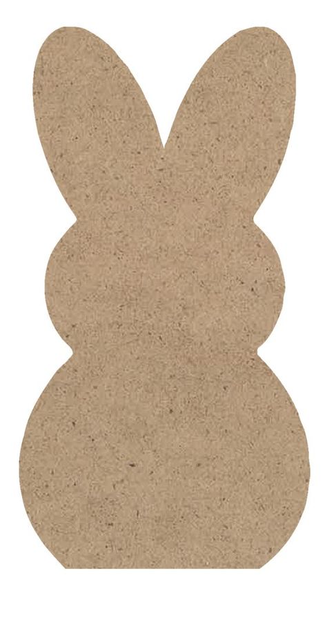 Peep Shaped Wood Surface | Ready to Paint Easter Bunny Cutout for Crafting & Painting | 1/4 MDF | WDSF1715 #easter #diy #crafts #eastercrafts #easterdecor Easter Cut Out Crafts, Patterns For Wood Cutouts, Easter Bunny Wood Cutout, Easter Egg Cutouts, Peeps Bunny Template, Easter Bunny Wood Crafts, Icord Templates, Bunny Cutout Template, Wood Bunny Crafts