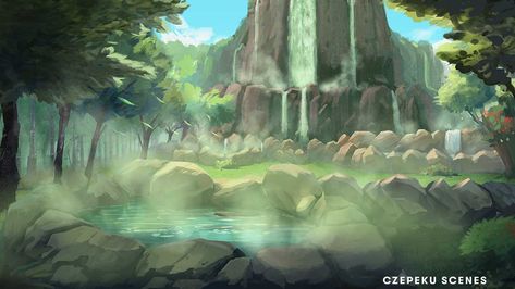 Hot Springs Concept Art, Bathhouse Art, Dnd Concept, Cinematic Scene, Virtual Tabletop, Perspective Drawing Lessons, Dungeons And Dragons Art, Fantasy Maps, Art Landscapes