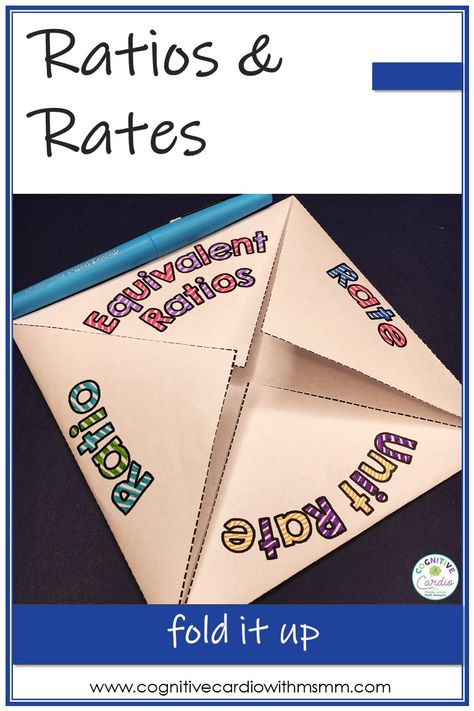 6th Grade Math Projects, Unit Rate Activities, Unit Rates Anchor Chart, Teaching Ratios, Unit Rate Activities 6th Grade, Ratio Activities 6th Grade, Math Foldables Middle School, Unit Rates With Fractions, Ratios And Proportions 6th Grade