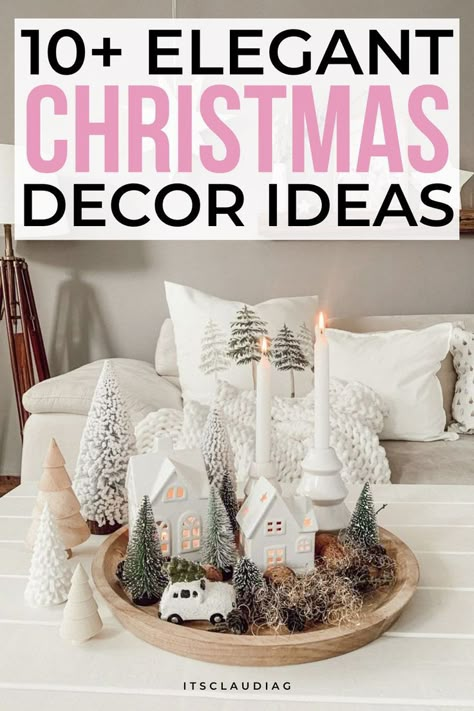 Omg these are the best 2022 white Christmas decor ideas I have ever seen! All the christmas decorations 2022 they show you are super cute and easy to copy. Old Christmas Decor, Christmas Decorations 2022, Christmas Dorm, White Christmas Decor Ideas, White Christmas Tree Skirt, White And Gold Christmas, Gold Christmas Decor, White Christmas Lights, White Christmas Wreath