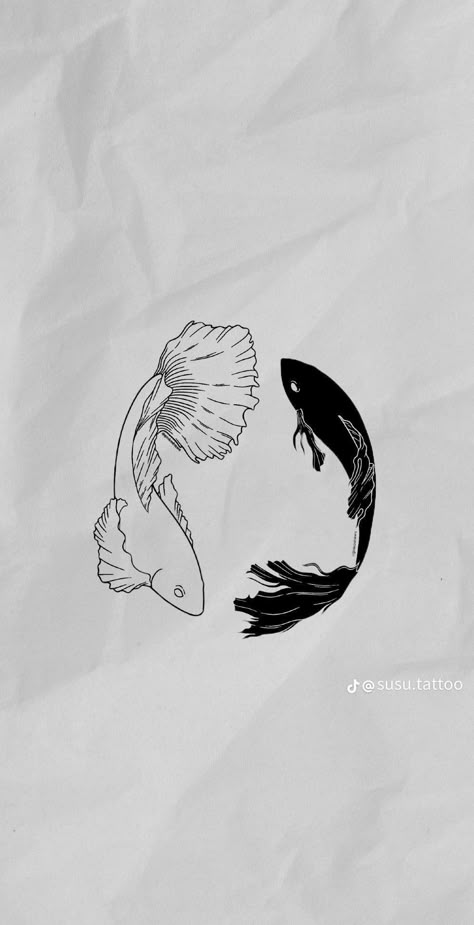 Jjk Simple Tattoo, Jjk Koi Fish Tattoo, Subtle Jjk Tattoo, Jujutsu Kaisen Fish, Satosugu Tattoo Ideas, Jjk Tattoo Ideas Gojo, Jjk Fish Tattoo, Jjk Tattoos Simple, Satosugu Fish Wallpaper