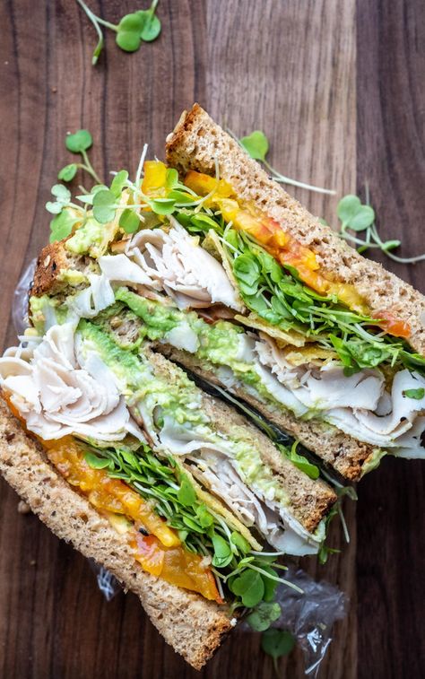 Turkey & Veggie Sandwich by Wandering_Chickpea | Quick & Easy Recipe | The Feedfeed Vegan Antipasto, Lemon Risotto Recipes, Veggie Turkey, Veggie Sandwich Recipes, Vegan Pesto Recipe, Oven Roasted Chickpeas, Lemon Risotto, White Bean Recipes, Crispy Chickpeas