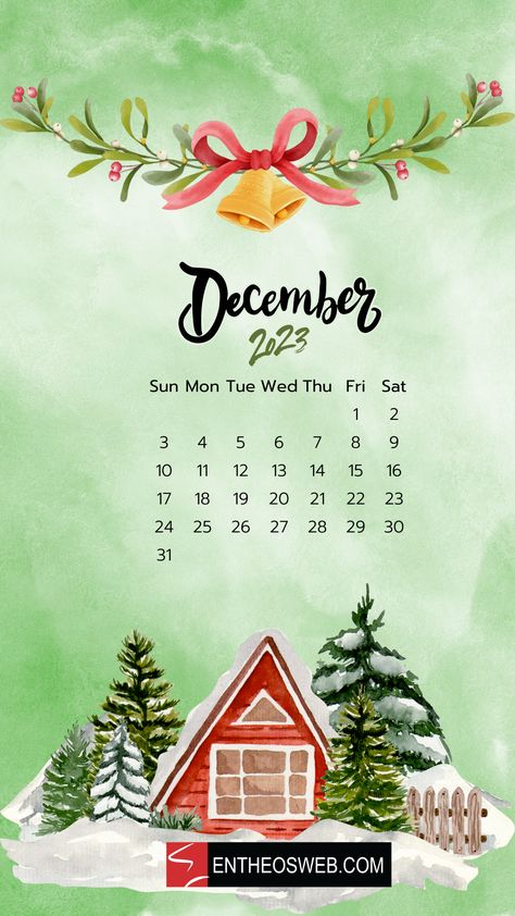 December 2023 Calendar Phone Wallpaper | EntheosWeb 2023 December Calendar, Backgrounds Winter, December Images, December Pictures, 2023 Wallpaper, December Wallpaper, Classroom Charts, Wallpaper 2023, August Calendar