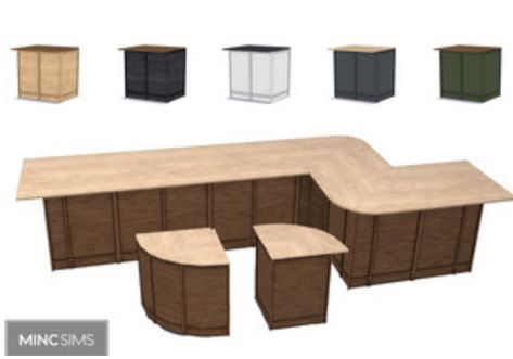 Sims4 Counter Cc, Sims Counter Cc, Counters Cc Sims 4, Sims 4 Cc Barstools, Sims 4 Counter Cc, Sims 4 Bar, Best Kitchen Island, Counter Island, Island Counter