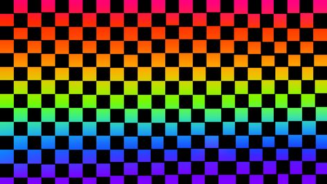 I used this in my "Lil Kandi Raver" animation meme (On youtube!! My first ever animation meme!!) and I figured y'all could use it too. No need to credit me if you use it, it's pretty bland and has some mistakes in it. Rainbow Youtube Banner, Scenecore Wallpaper Desktop, Rainbow Checkered Wallpaper, Silly Backgrounds, Carrd Background, Scenecore Background, Scene Pfps, Scenecore Wallpaper, Scene Banner