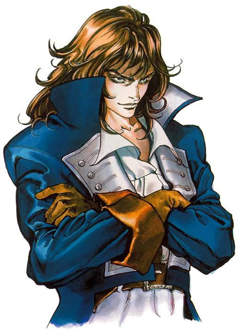 Richter Belmont Portrait - Pictures Belmont Castlevania, Richter Belmont, Castlevania Dracula, Castlevania Wallpaper, Castlevania Anime, Vampire Hunter D, Night Art, Video Game Art, Dracula