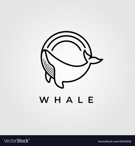 Whale Logo Design Ideas, Rabbit Design Illustration, Whale Logo Design, Whale Humpback, Travel Agency Logo, Whale Fish, Logo Circular, Sea Artwork, Logo Animal