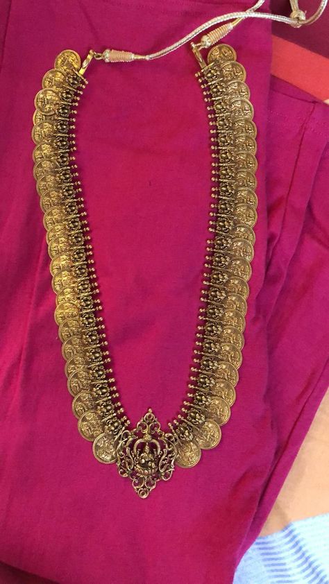 Kasina Sara Antique, Kasula Peru Latest Designs, Kasumala Latest Designs Gold, Kasulaperu Jewellery, Kasula Peru, Kasu Haram, Haram Designs, Gold Necklace Wedding, V Model