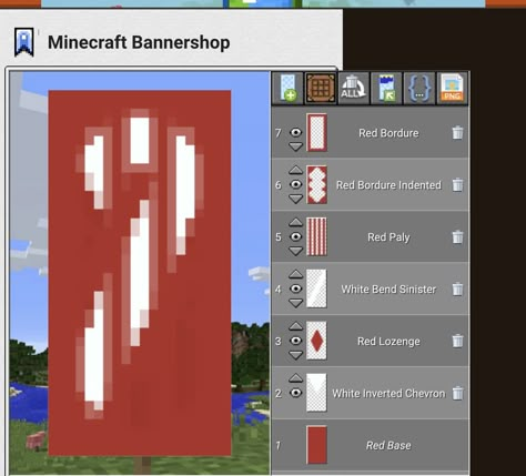 Candy cane Minecraft Candy Cane, Minecraft Christmas Banner, Mincraft Baners, Minecraft Banner Ideas, Banners Minecraft, Cool Minecraft Banners, Mc Banner, Minecraft Banner Patterns, Banner Patterns