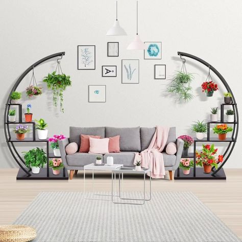 Homdox 5 Tier Metal Plant Stand Half Moon Plant Shelf Shape Ladder Flower Pot Stand Rack w/ Hanger & Anti-Toppling Device, Multi-Purpose Curved Plant Flower Display Holder Pot Rack for Home Patio Lawn Reg Price: 139.98 Deal Price: 69.99 50% off Code: 504Z3DAM 🔥🔥🔥🔥 Link to purchase is located in my bio/profile @lovegooddeals #amazondeals #amazonfinds #amazon #sale #hotdeals #promo #code Tiered Plant Stand Indoor, Moon Plant, Flower Pot Stand, Plant Rack, Ladder Design, Bonsai Styles, Shelf Rack, Plant Shelf, Metal Plant Stand