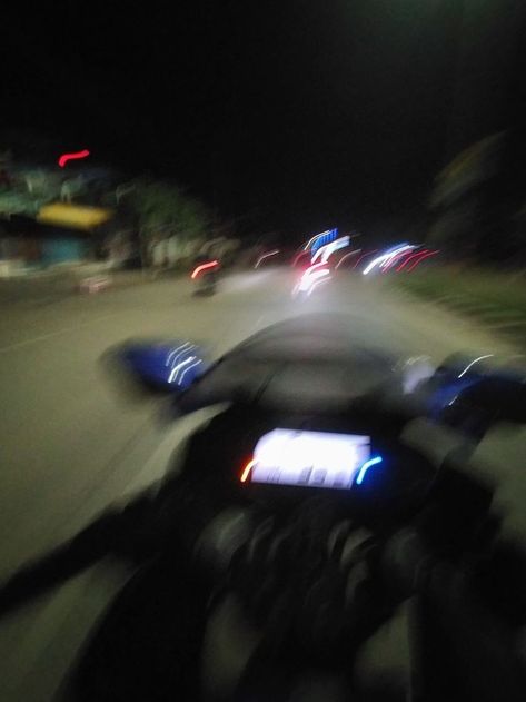 Driving Motorcycle At Night, R15 Night Ride, Night Ride Motor, Motor Ride Night, R15 Aesthetic, Night Ride Motorcycle, Motorcycle At Night, Motorcycle Boyfriend, Bike Riding Aesthetic