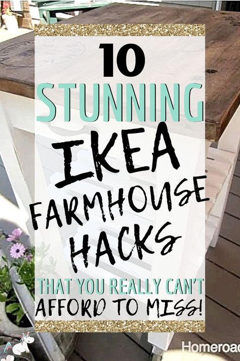 10 Stunning Ikea Farmhouse Hacks That You Really Cant Afford To Miss! Looking for some cute Rustic Style Decor projects on a budget? Look no further than these Farmhouse decor ideas for Ikea lovers! Ikea Farmhouse, Diy Farmhouse Decoration, Ikea Desk Hack, Farmhouse Hacks, Hacks Ikea, Ikea Hack Ideas, Diy Ikea Hacks, Best Ikea, Shabby Chic Vintage