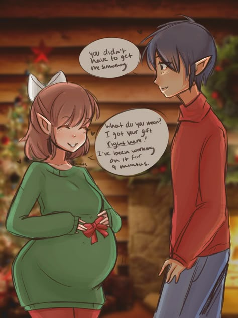 Pregnant Anime Drawing, Pregnant Art Anime, Anime Pregnant Couple, Pregnant Lady Drawing, Genshin Pregnant, Pregnant Reference Drawing, Pregnancy Anime, Pregnant Anime Woman, Pregnant Oc