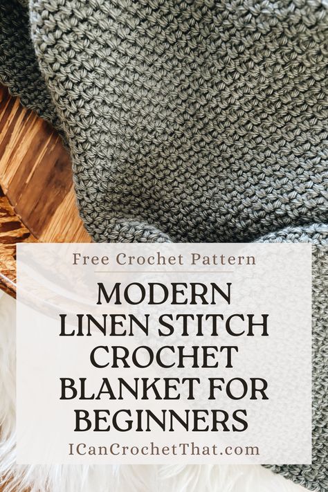 Discover the joy of crochet with this easy linen stitch blanket pattern! Perfect for beginners, this lightweight and soft throw is a quick project that yields beautiful results. Enjoy making this stylish and minimalist crochet blanket. #LinenStitchCrochet #CrochetBlanketForBeginners Easy One Stitch Crochet Blanket, Crochet Blanket One Stitch, Weight 5 Yarn Crochet Blanket, Easy Modern Crochet Blanket, How To Crochet The Linen Stitch, 6.5 Mm Crochet Hook Patterns, Quick Stitch Crochet Blanket, Linen Stitch Crochet Baby Blanket, Full Size Crochet Blanket