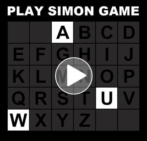 Simon memory with letters of the alphabet Simon Game, Pictures Of Animals, Letters Of The Alphabet, Free Game, Memory Games, Animal Games, The Alphabet, Free Games, Online Games