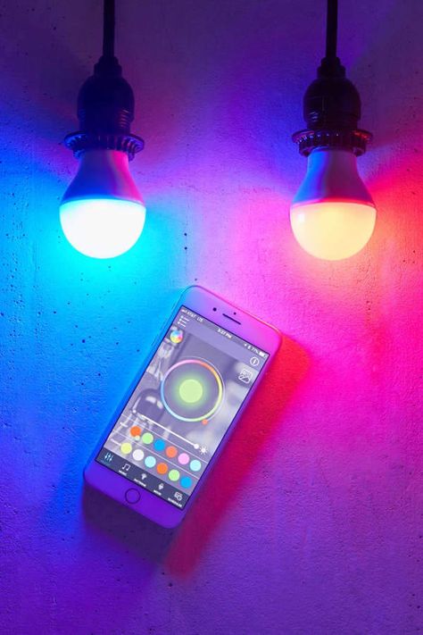 Bluetooth Smart Light Bulb - Set Of 2 Set Lighting, Color Changing Light Bulb, Smart Bulbs, Smart Light Bulbs, Lighting Options, Color Changing Led, Led Light Bulbs, Smart Lighting, Custom Lighting