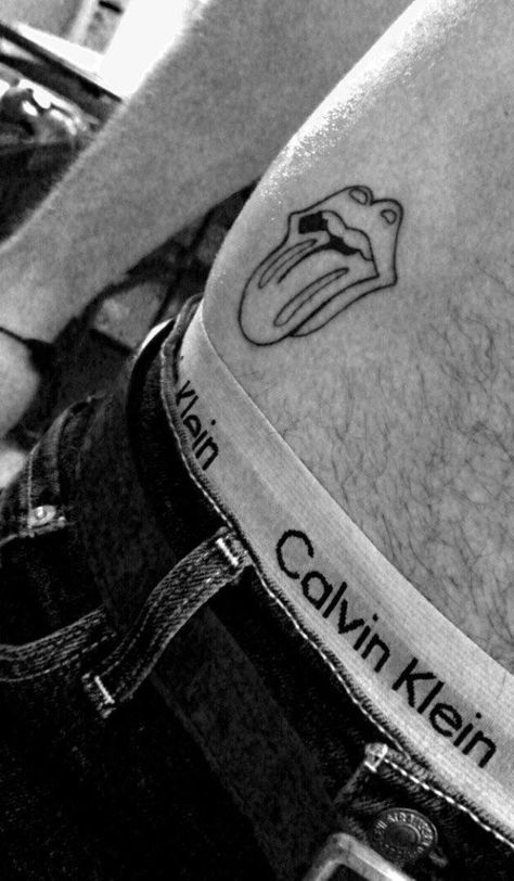 Rolling Stones Tattoo Ideas, Rock And Roll Tattoo, Stones Tattoo, Rolling Stones Tattoo, Meaningful Tattoos For Men, Stone Tattoo, Doodle Tattoo, Time Tattoos, Meaningful Tattoos