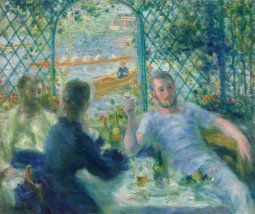 Pierre-Auguste Renoir. Lunch at the Restaurant Fournaise (The Rowers' Lunch), 1875. Potter Palmer Collection. August Renoir, Renoir Art, Jean Renoir, Renoir Paintings, Pierre Bonnard, Pierre Auguste, Paul Cezanne, Edgar Degas, Paul Gauguin