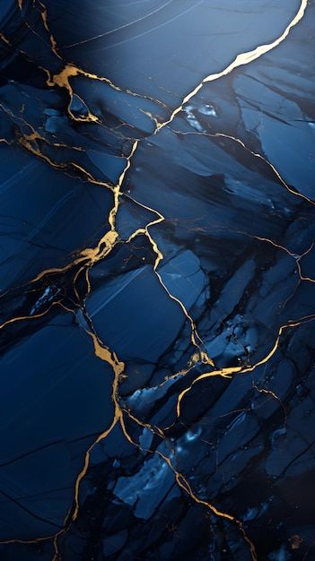 Backgrounds For Men, Kintsugi Wallpaper, Blue Gold Background, Kintsugi Aesthetic, Blue And Gold Background, Granite Background, Gold Textured Wallpaper, Marble Texture Seamless, Blue And Gold Marble