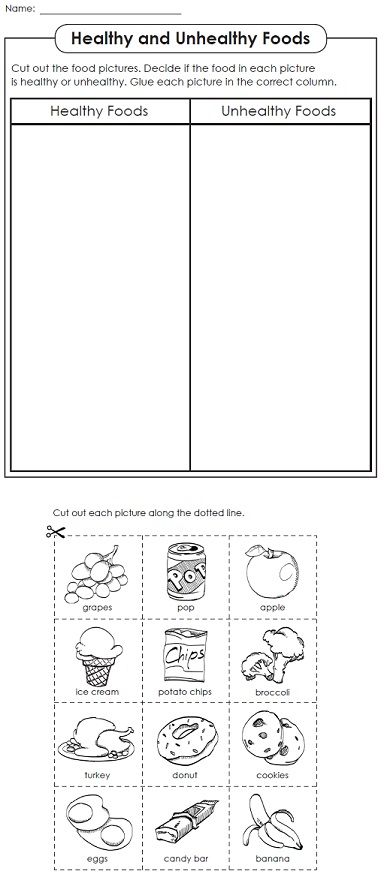 Nutrition Worksheets, Today Is Monday, Healthy And Unhealthy Food, Nutrition Activities, Food Activities, Super Teacher, Sport Nutrition, Food Pyramid, Health Lessons