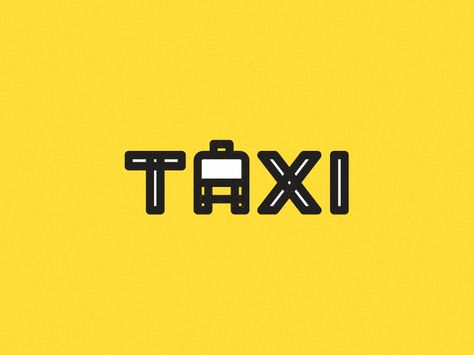 Taxi Taxi Logo Design, Logo Taxi, Taxi Logo, Design Taxi, Car Icon, Car Animation, Negative Space Logos, Express Logo, Car Icons