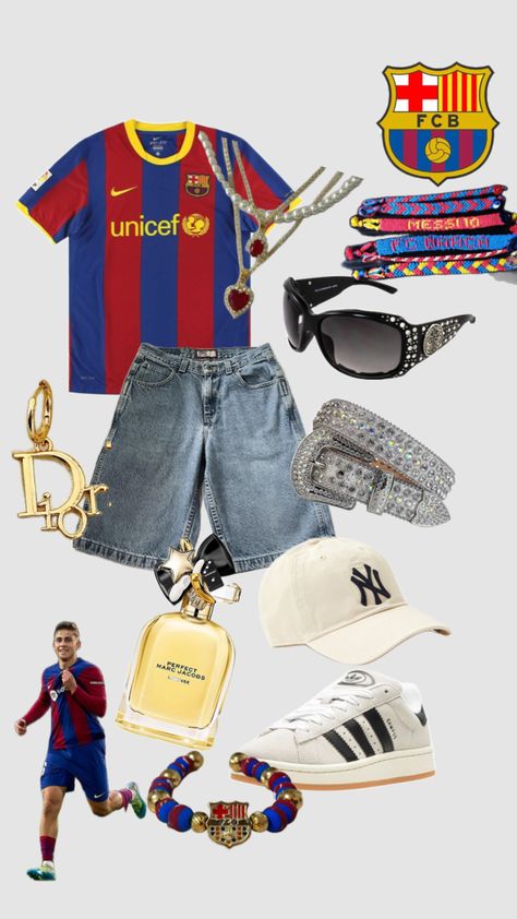 BARÇA🔴🔵#myfirstshuffle #fyp #barcelona #football #foryou #outfit #outfitinspo #viral #y2k Barca Outfit, Barcelona Football, Streetwear Fits, Football Outfits, Matching Outfits, New Outfits, Barcelona, Street Wear, Football