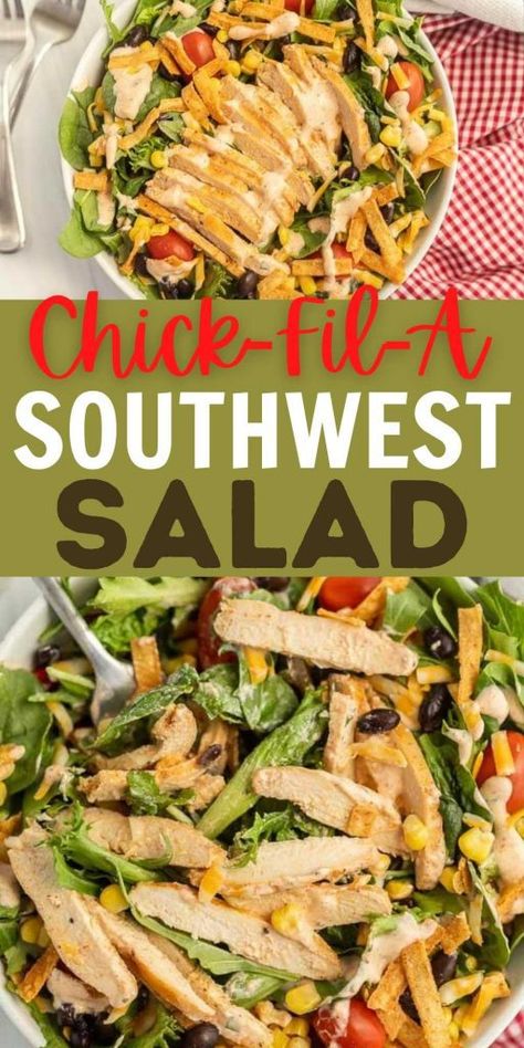 Southwestern Chicken Salad, Southwest Salad Recipe, Easy Baked Chicken Breast, Southwest Chicken Salad, Southwest Salad, Southwestern Chicken, Spicy Salad, Salad Chicken, Creamy Ranch