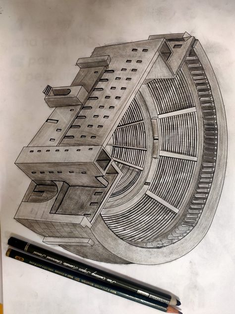 Greek Theater Drawing, Fruit Basket Drawing, Theatre Drawing, Ancient Greek Theatre, Greek Theater, Basket Drawing, Roman Theatre, Architecture History, Theatre Stage