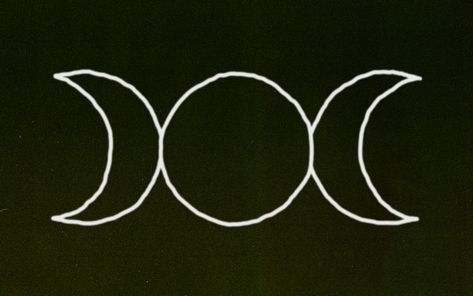 The triple moon symbol is created by three moons (two crescent, one full) standing side by side. Unsurprisingly, the symbol represents the moon and phases of the moon as well as the phases of womanhood (maiden, mother, crone). This symbol is also called the triple goddess.Represents: divine feminine, womanhood, the moon.Used in rituals for: drawing down the moon. Finger Tattoos For Women Meaningful, Meaningful Spine Tattoos, Meaningful Spine Tattoos For Women, Dragon Stencils, Hecate Symbol, Symbolism Tattoo, Witchcraft Tattoos, Symbol Ideas, Meaningful Tattoos For Men