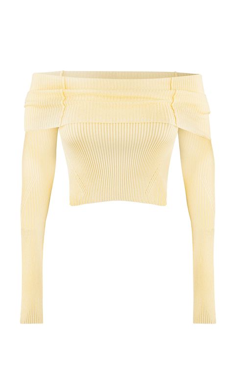 Anechka Ribbed Off-The-Shoulder Top by ANNA OCTOBER for Preorder on Moda Operandi Anna October, October Fashion, Fotografi Digital, Tie Crop Top, Airport Fashion, Ladies Tops, Tops Fashion, Flowing Skirt, Moda Operandi