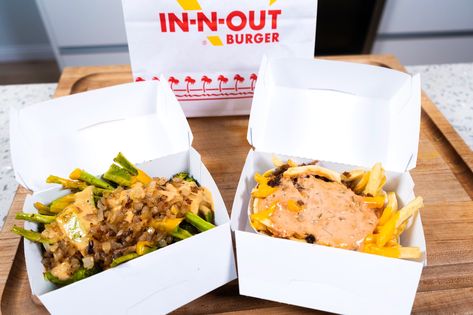 When I was growing up, animal style fries were always a treat! Now I make a low carb version at ... Animal Fries, Animal Style Fries, Low Carb Love, Chocolate Frosty, Keto Cinnamon Rolls, In-n-out Burger, In N Out, Low Carb Sauces, Refreshing Desserts