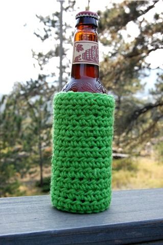 The 7 Coolest Crochet Patterns for Father's Day Crochet Beer Cozy, Crochet Koozie, Beer Bottle Cozy, Crochet Beer, Bottle Cozy, Beer Cozy, Crochet Mug Cozy, Bottle Koozies, Crochet Cup Cozy