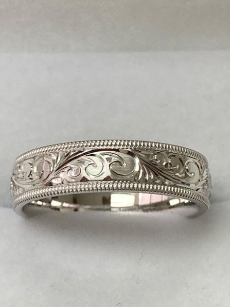 Silver Wedding Ring For Men, Silver Man Wedding Ring, Vintage Male Wedding Rings, Engraved Silver Wedding Band, Men’s Wedding Band Platinum, Men’s Diamond Wedding Bands, Silver Wedding Bands For Men, Wedding Rings Male, Mens Wedding Bands Silver