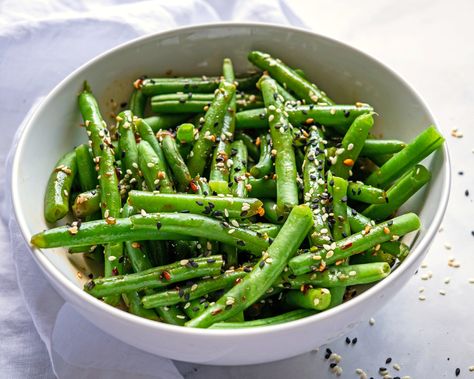 Sesame Green Beans, Fresh Green Beans, Chili Paste, Sweet Chili Sauce, Sweet Chili, Chili Sauce, Fresh Green, Sesame Oil, Rice Vinegar