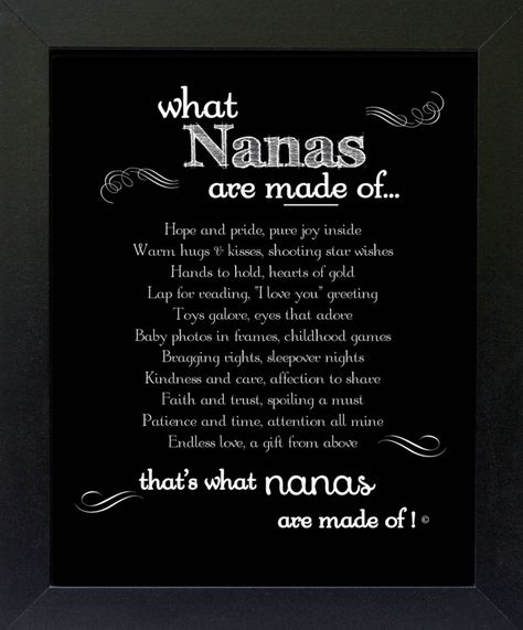 That's what Nana's are made of..... Nana Quotes From Grandkids, Nana Quotes From Granddaughter, Nana Poems From Grandkids, My Nana Quotes, Grandson Quotes From Nana, Nanna Quotes, Nana And Granddaughter Quotes, Nana Poems, New Nana Quotes