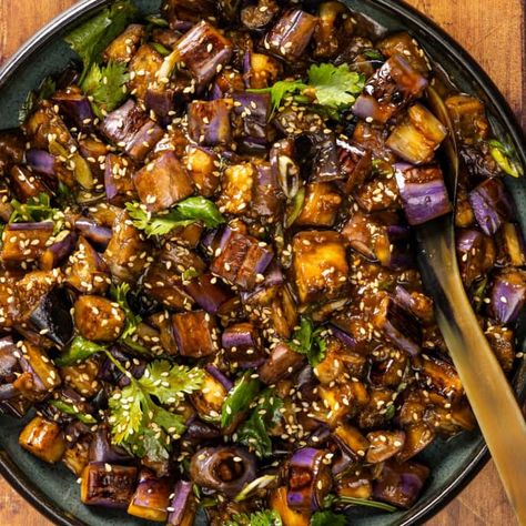 Stir-Fried Japanese Eggplant | America's Test Kitchen Recipe American Test Kitchen Recipes, Eggplant Side Dishes, Japanese Eggplant, American Test Kitchen, Vegetable Cooking, Chinese Rice, Cooking App, Eggplant Dishes, America's Test Kitchen Recipes