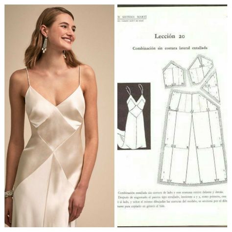 Silk Slip Dress Sewing Pattern, Formal Sewing Patterns, Sew Silk Dress, Slip Dress Patterns Free, Silk Slip Dress Pattern, Strappy Dress Pattern, Sewing A Silk Dress, Silk Sewing Pattern, Vestido Slip Dress