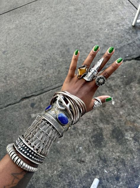 Trend Prediction, Mind Dump, Maximalist Jewelry, Dope Jewelry Accessories, Artsy Jewelry, Multiple Rings, Dope Jewelry, Chunky Jewelry, Funky Jewelry